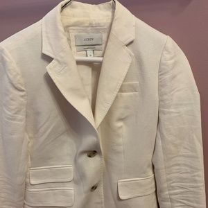 J CREW Women's White Schoolboy Blazer Size 00